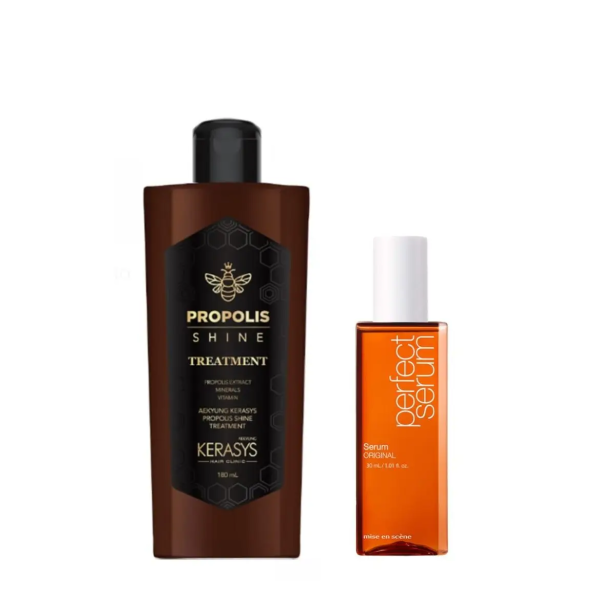 Kerasys e Mise-en-Scène – Duo Tratamento Propolis Shine 180ml + Perfect Serum 30ml