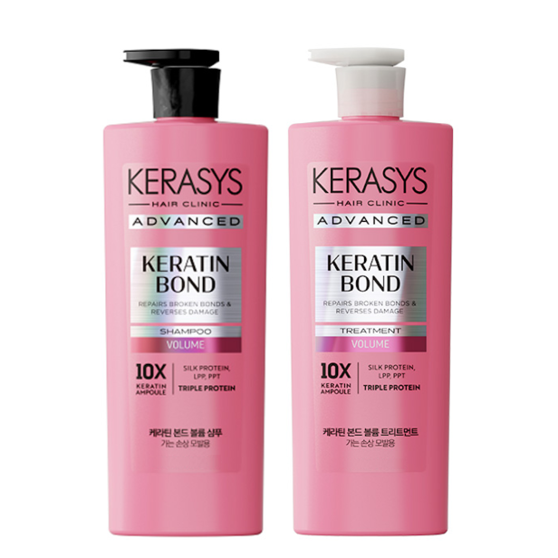 Kerasys Keratin Bond Volume Kit (Shampoo 600ml e Tratamento 600ml)