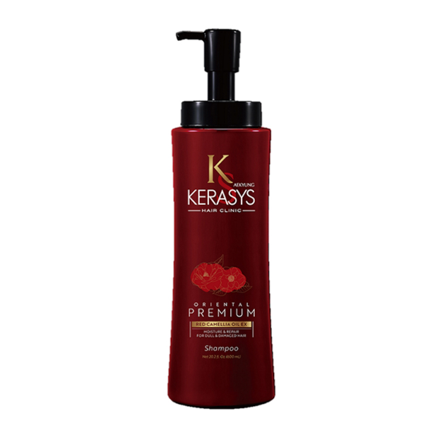Kerasys – Oriental Premium Red Camellia Oil EX – Shampoo 600ml (Nova Fórmula)